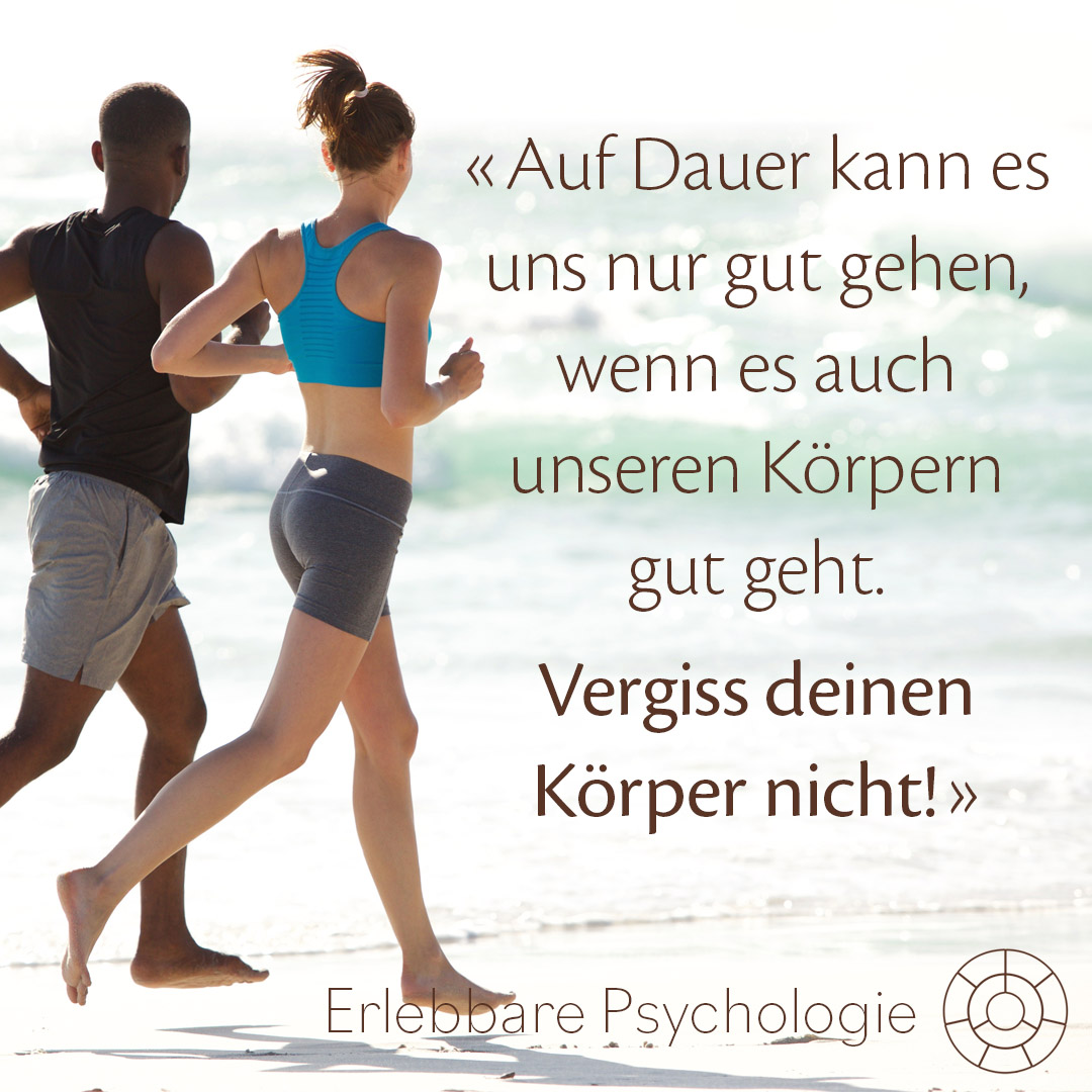 Erlebbare Psychologie Karte Strandlaufen